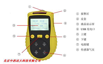 型号:yt58-yt-1200h-s4 四合一气体检测仪/气体报警器