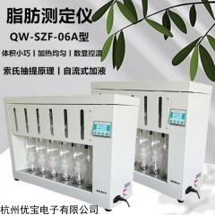 QW-SZF-06A 数显脂肪测定仪粗脂肪测定仪粮食食品索氏抽提原理