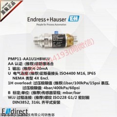 德国E+H恩德斯豪斯PMP11-10N2/0压力变送器100kPa
